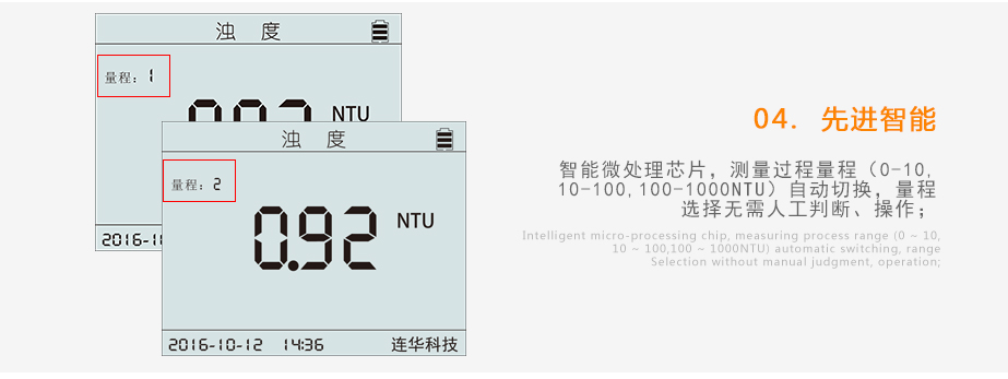 連華科技LH-NTU2M便攜式濁度測(cè)定儀